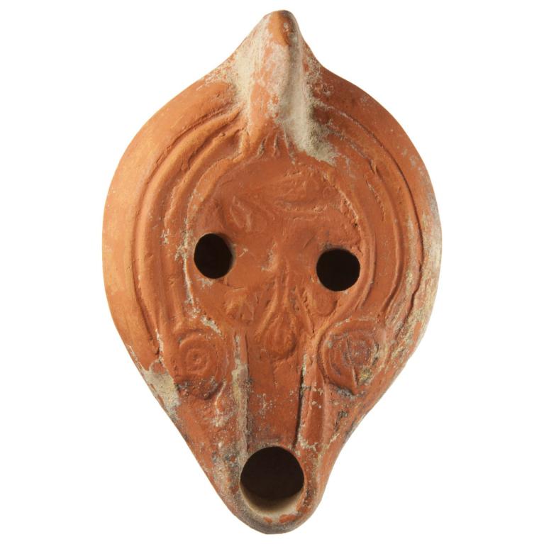 Rameau dʼolivier. Marque de potier indéterminée. D. 119 x 77 x 41 mm Ex collection VG. Provenance inconnue. Voir fiche N° 20150424 060 Rameau dʼolivier. Marque de potier indéterminée. D. 119 x 77 x 41 mm Ex collection VG. Provenance inconnue. Voir fiche N° 20150424 060
